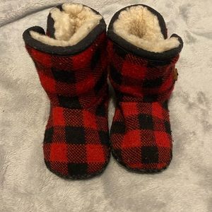 buffalo plaid baby uggs